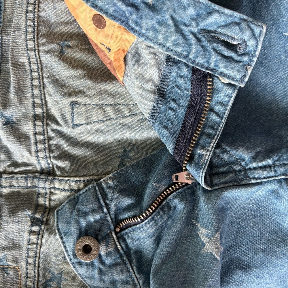 BAPE Women sz S BAPESTA Print Low Rise Denim Shorts A Bathing Ape Japan - Picture 4 of 11